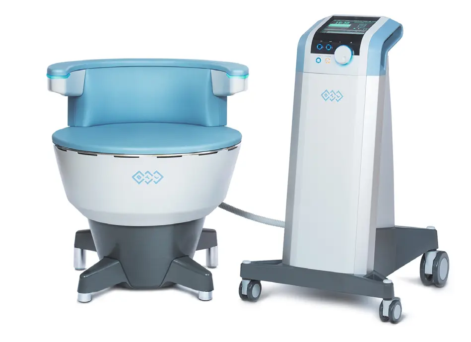 FeminaCare Brasov clinica Medivers Fotoliul Emsella pentru tratarea incontinenței urinare la femei și la bărbați